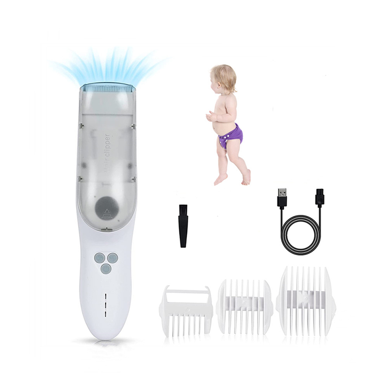 Rechargeable Waterproof Baby Hair Cut Kits with Vacuum Cleaner