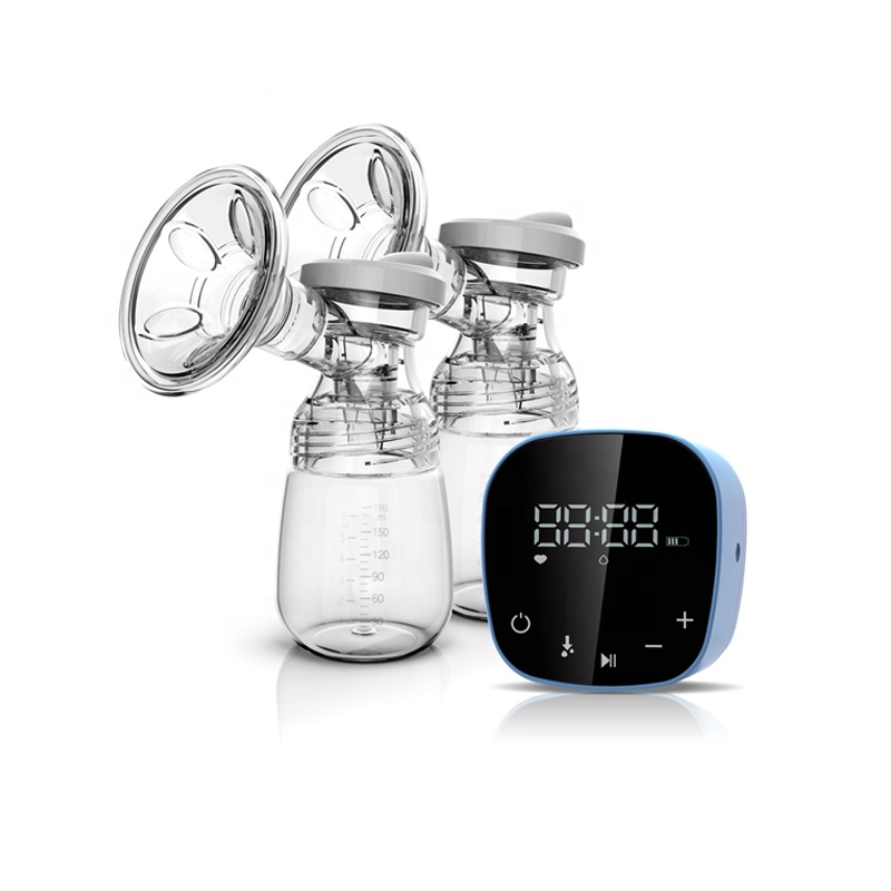 Double Electric Breast Pump Like Zomee with LCD Touch Screen& 4 Modes