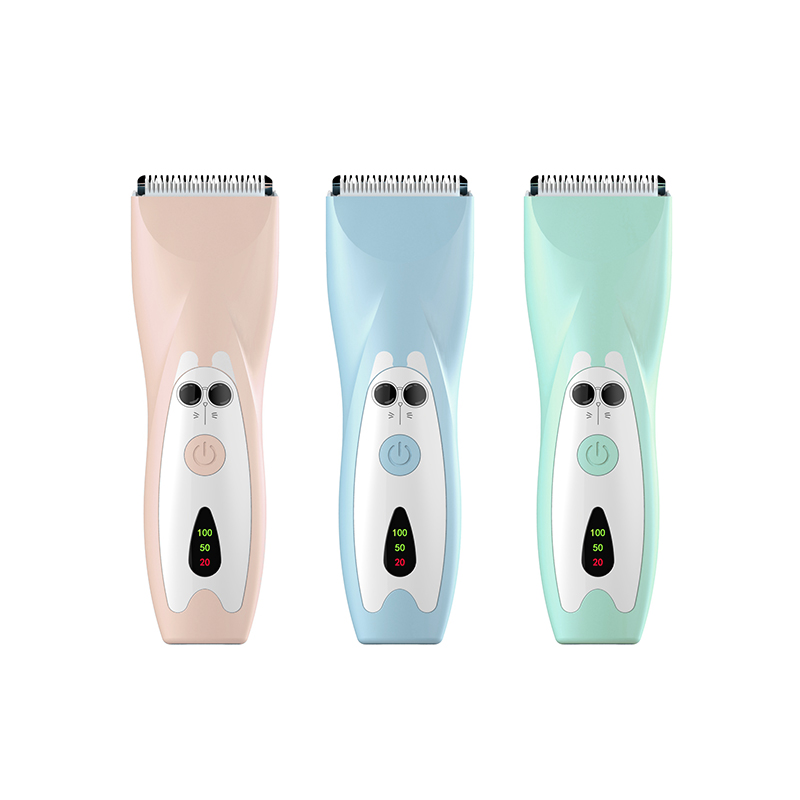 Waterproof Kids Hair Clipper With Detachable Blade & Light Indicator