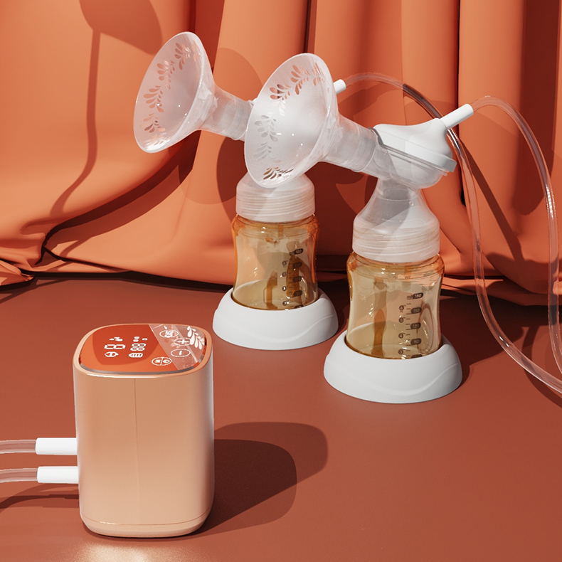 Two Anti-Back Breast Pump With Mirror Touchscreen & 9 Levels
