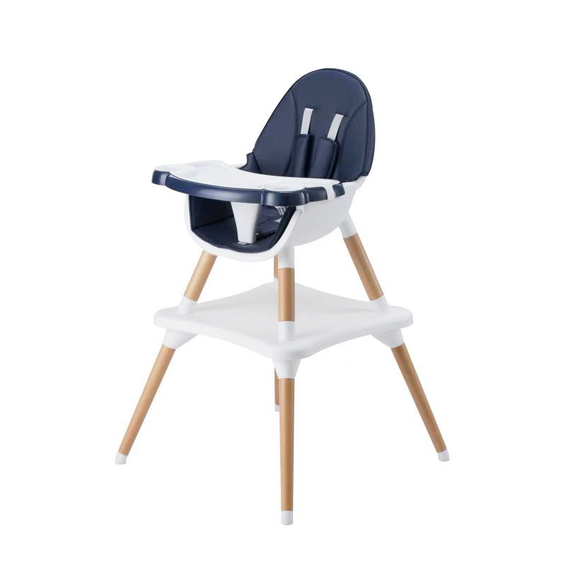 3 in 1 multi-functional adjustable wooden highchair for baby dinner