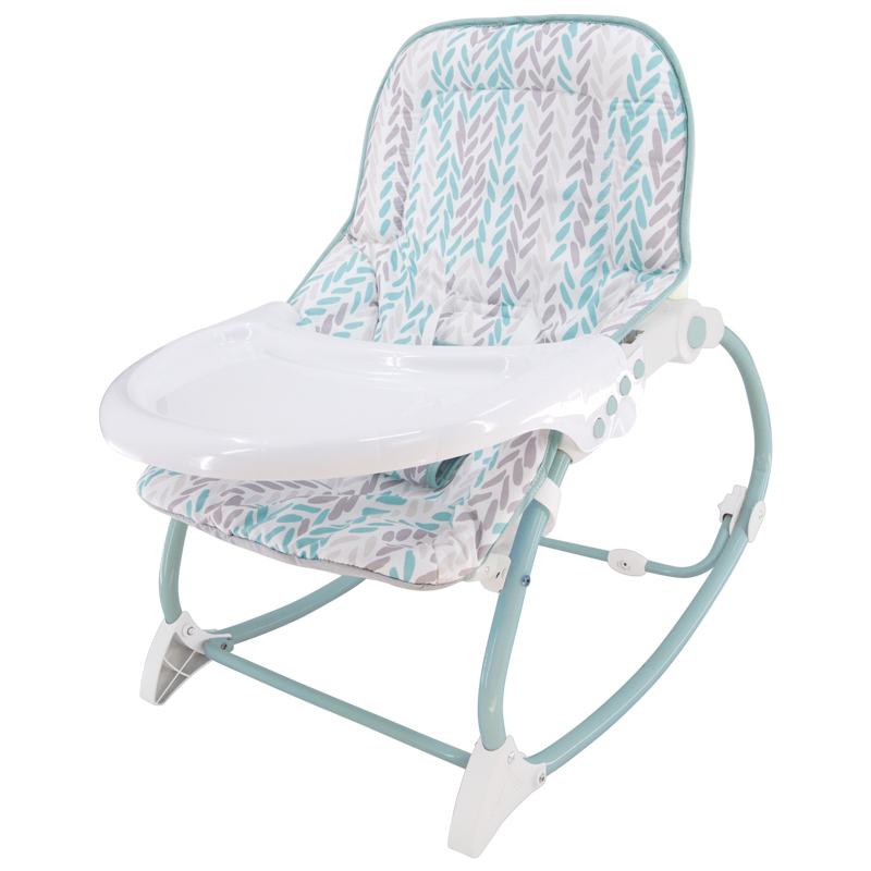 3-Point adjustable baby rocking chairs with food tray