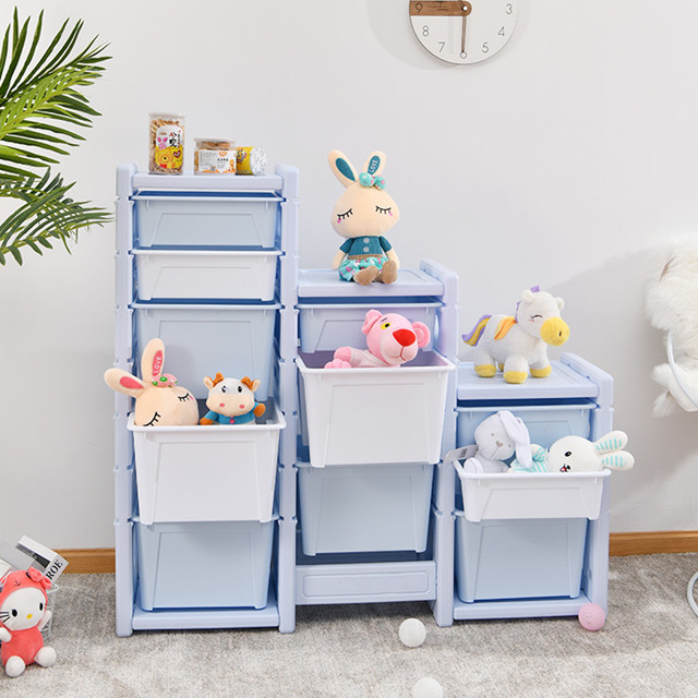 Plastic Storage Case/ Kids Cabinet For Toy Organizing, Children Bedroom Furniture
