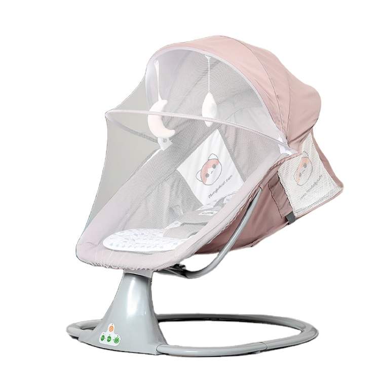 Portable electric baby rocker/ baby cradle, 3 speed adjustable