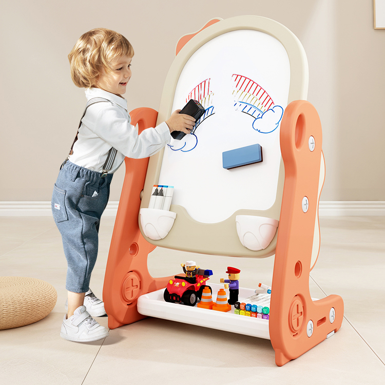 Cute rewritable adjustable baby drawing board, magic painting board