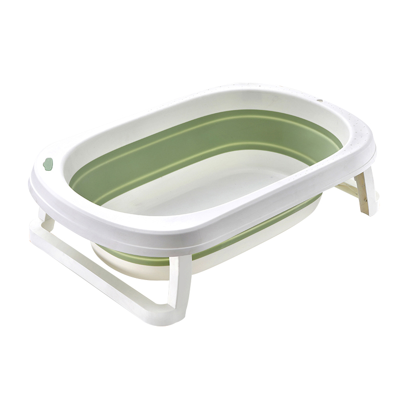 Folding portable kids bathtub, multifunction baby shower tub