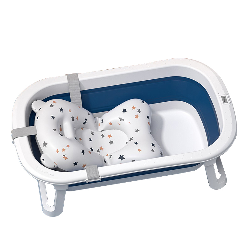 Collapsible portable baby plastic bath tub