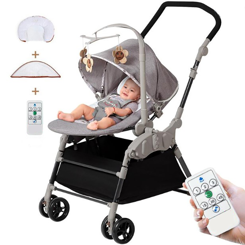 2 In 1 electric baby rocking chair and stroller