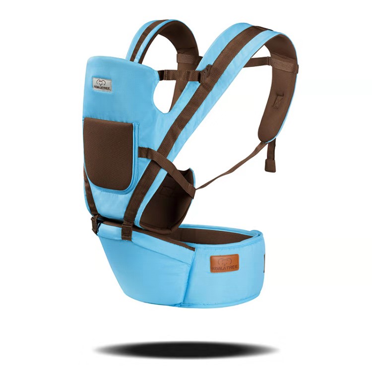 Soft Breathable Cotton Baby Carrier With Hip Seat