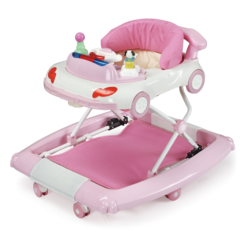 Wholesale foldable baby walker with light foot pad