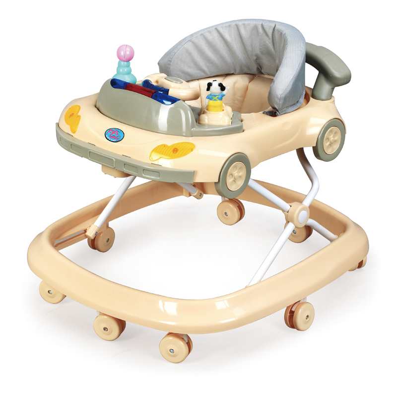 Multifunctional baby walker with music light and toys