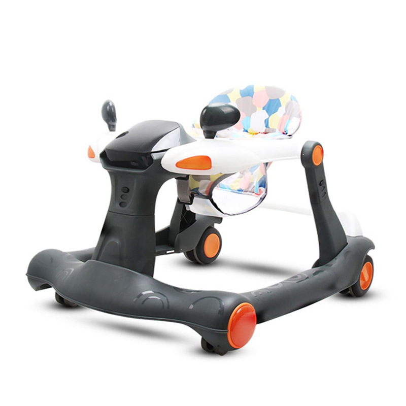 2022 Foldable baby walker with 4 adjustable speed wheels