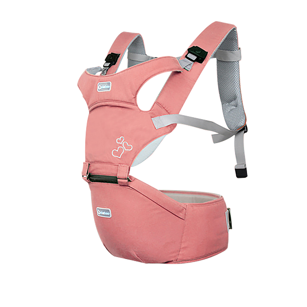 Baby carrier for newborn with hip seat and lumbar support
