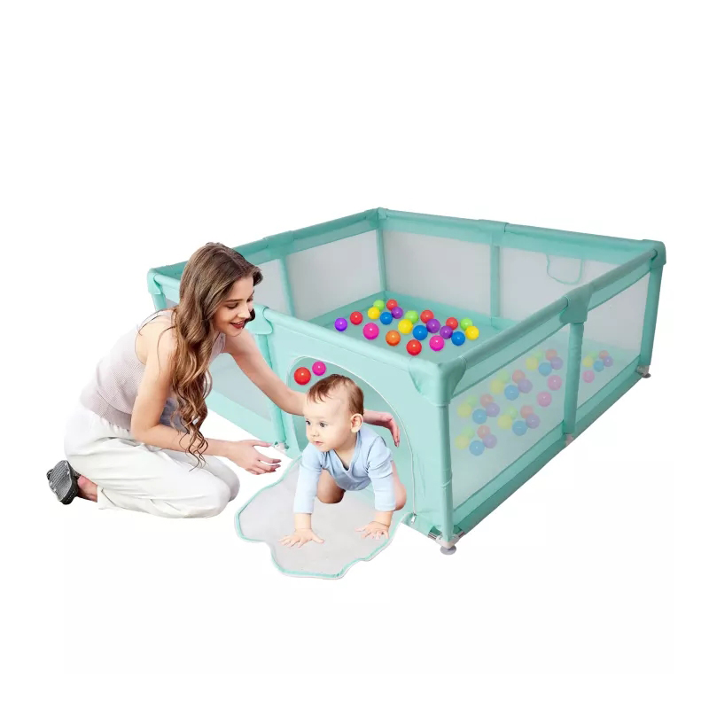 Easy folding extra large play yard for baby