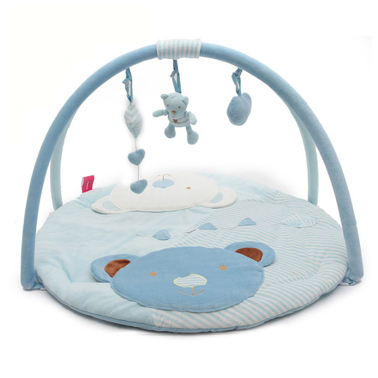 Soft educational stage-based baby playmat