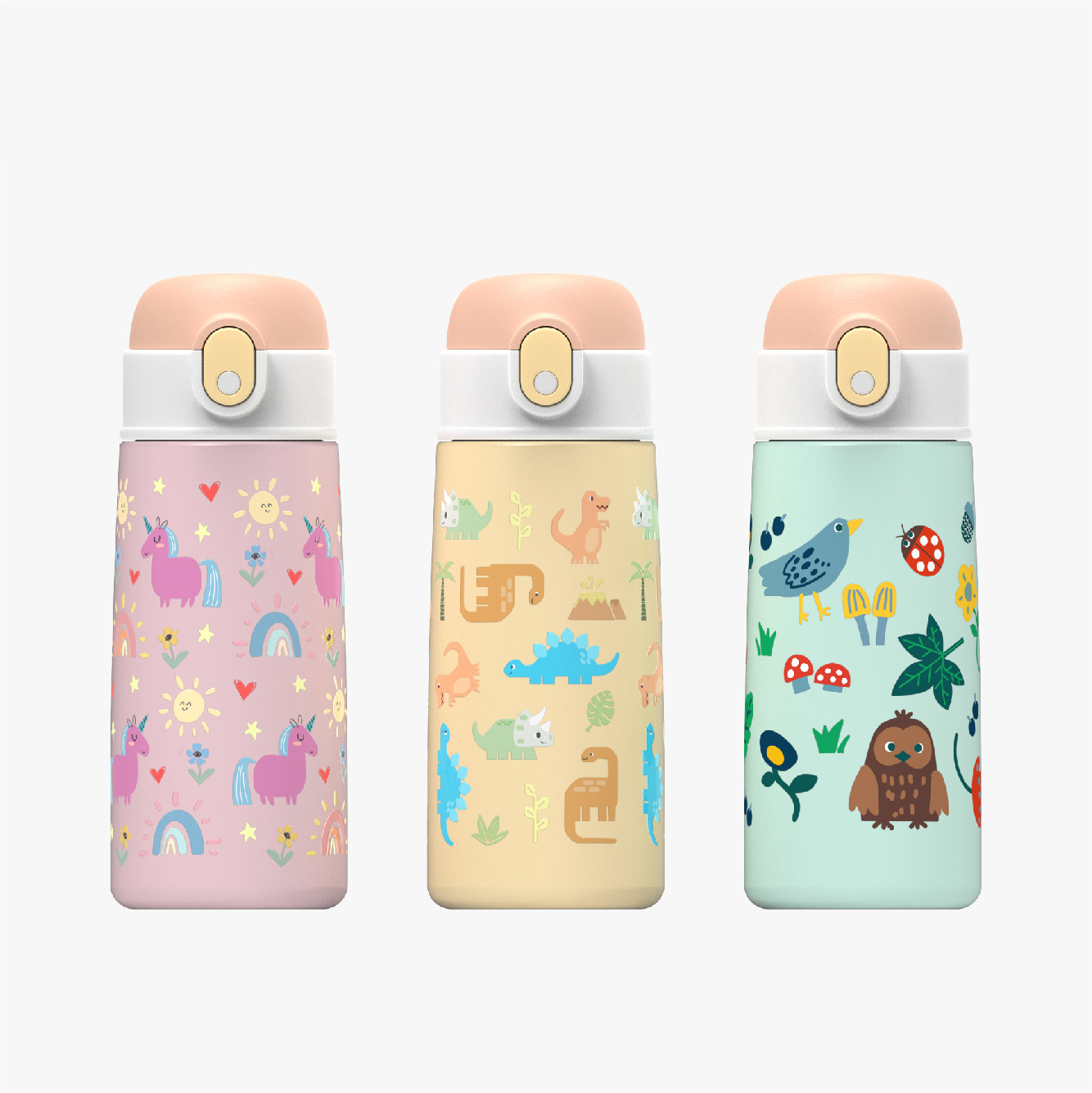 Stainless steel children's drinking bottle, leak-proof vacuum cup