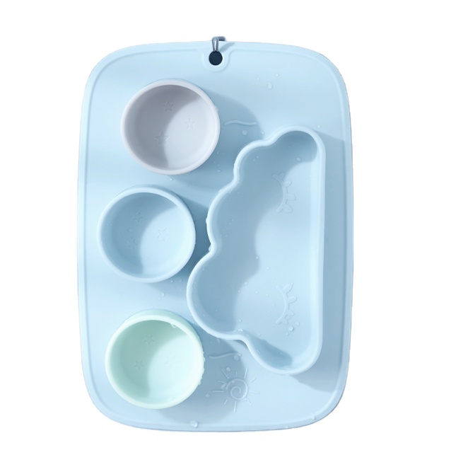 Non-Slip Washable Lovely Cloud Shape Baby Tableware