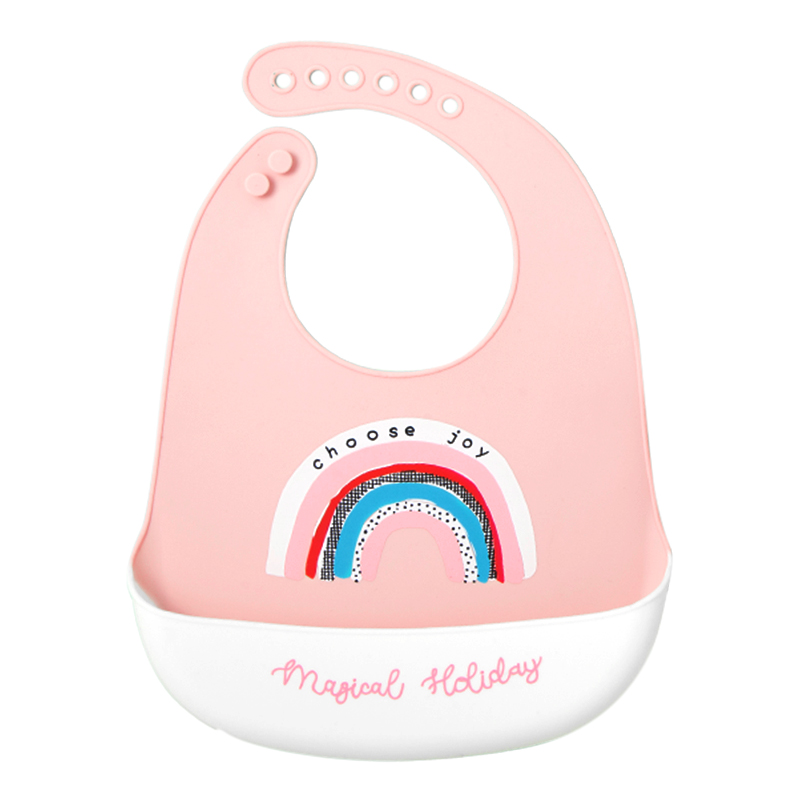 Soft BPA-Free Washable Baby Bibs with Drip Tray