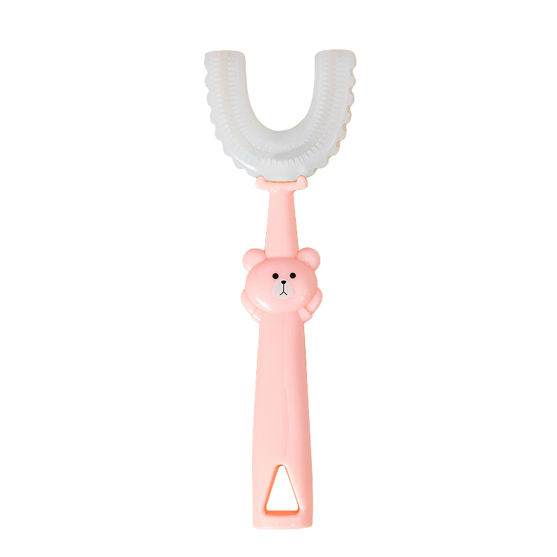 Kids U-Shaped Manual Training Toothbrush With Food Grade Silicone Head